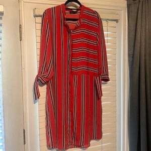 Eloquii Striped Shirt Dress